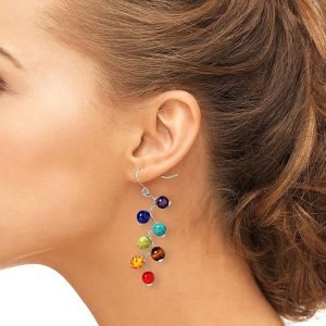 7 Chakra Healing Orgone Earrings