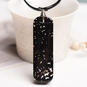 Obsidian Orgone Energy Healing Necklace-orgonewarehouse.com4