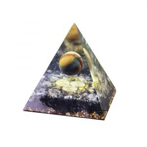 Tiger Eye Orgonite Pyramid