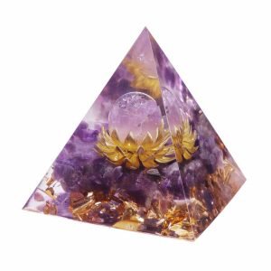 Healing Amethyst Orgone Pyramid