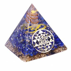 Natural Lapis Lazuli Orgone Energy Pyramid