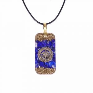 Lapis Lazuli Reiki Orgonite Necklace